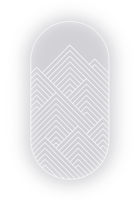 Grafisches Symbol in ovaler Form mit übereinanderliegenden Chevron- bzw. Fischgrätenmustern – Darstellung für verschiedene Verlegearten